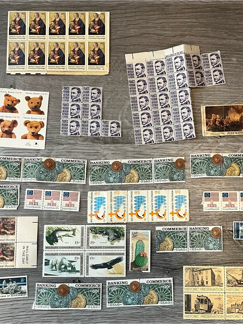 Vintage US Stamp Collection Sheets